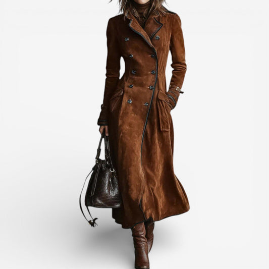 Camden Luxe Suede Trench Coat