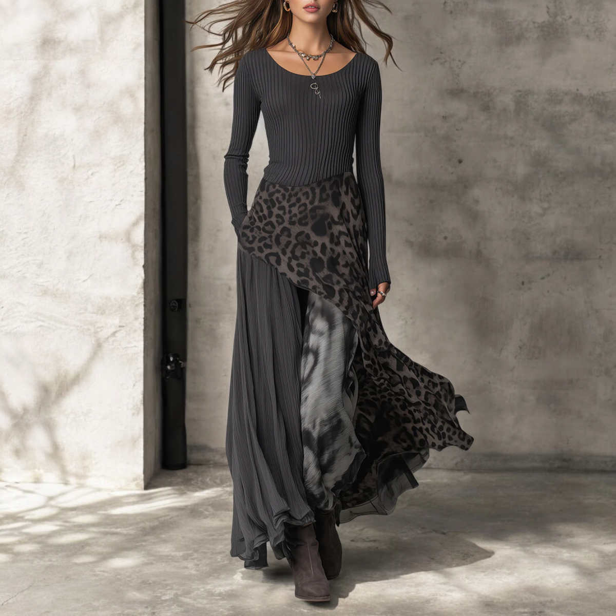Valencia Asymmetrical Maxi Dress
