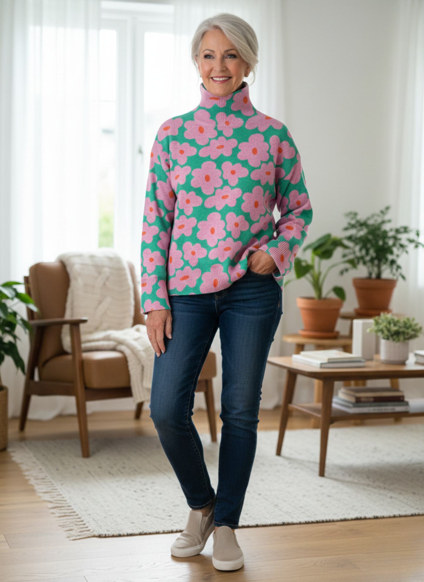 Florienne Bloom Turtleneck Sweater