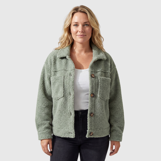 Selina Cozy Button-Up Jacket
