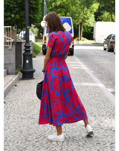Camellia Floral Midi Dress