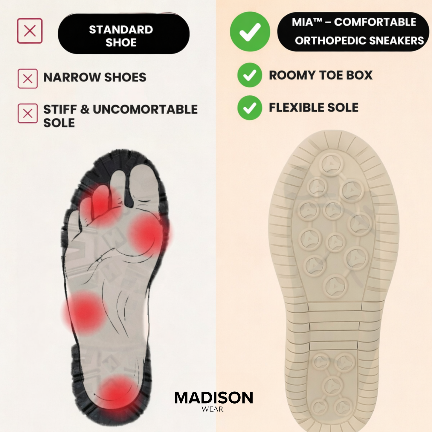 Mia Comfort Orthopedic Sneakers