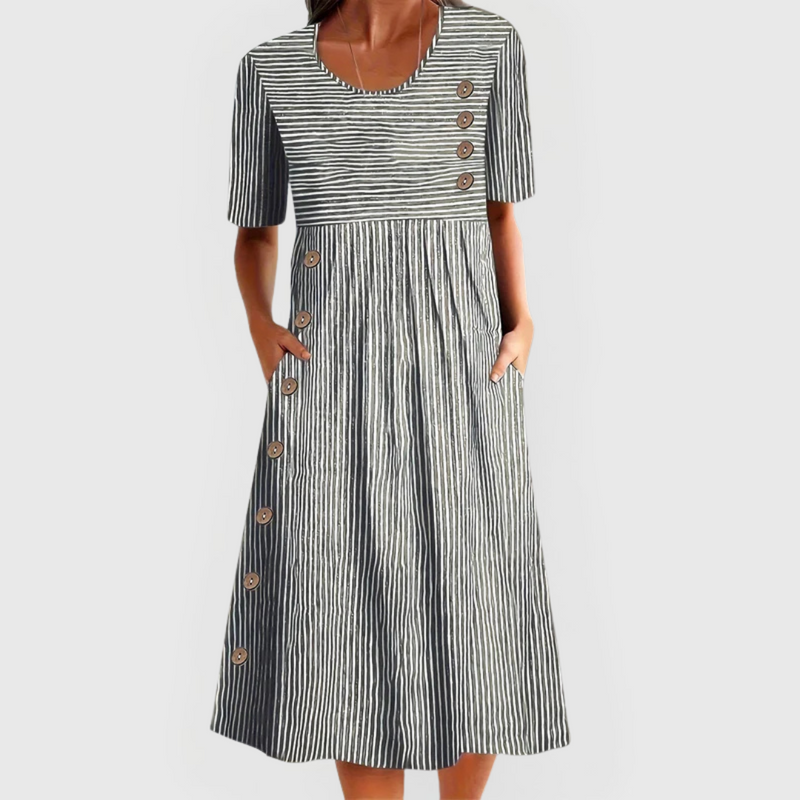 Josipa Casual Button Detail Dress