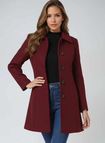 Mueva Classic Buttoned Elegance Coat
