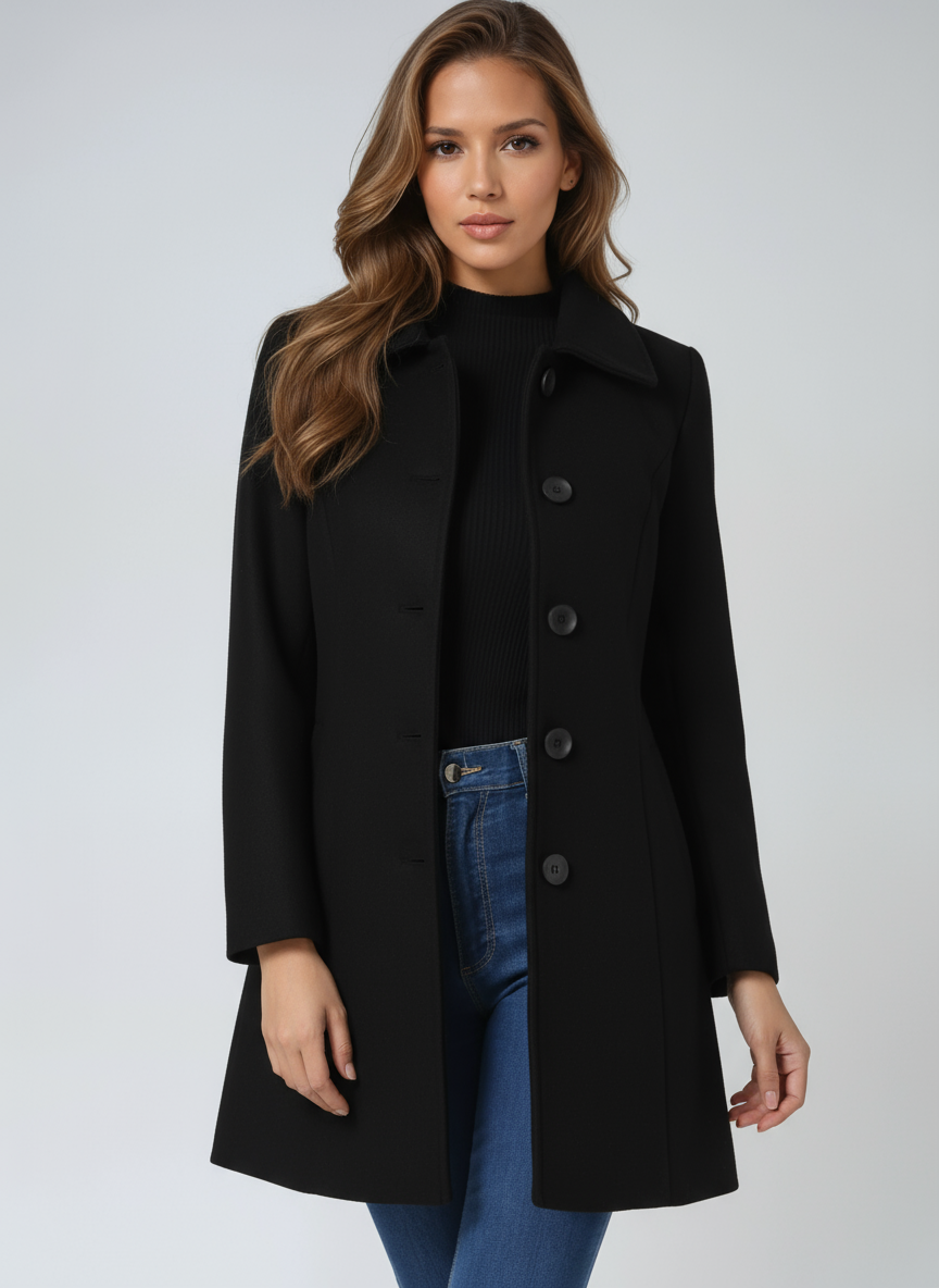 Mueva Classic Buttoned Elegance Coat