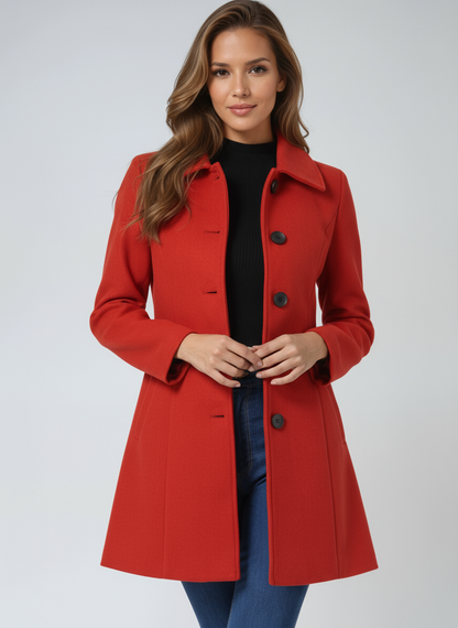 Mueva Classic Buttoned Elegance Coat