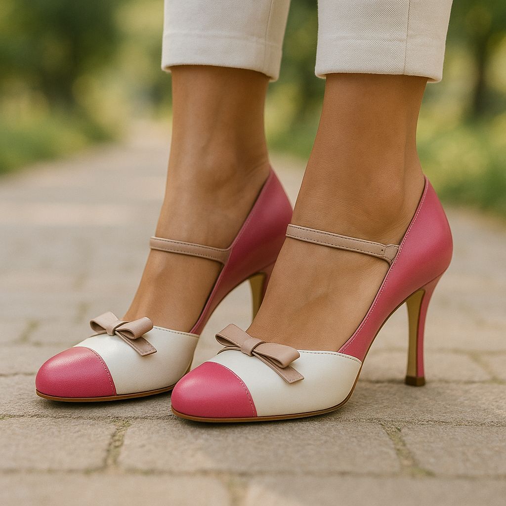 Rosalie Bow Accent Heels