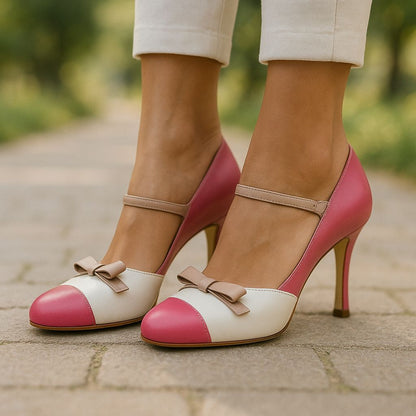 Rosalie Bow Accent Heels