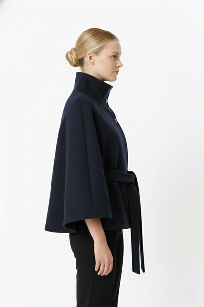 Sofia – Women's Wool Coat with Elegant Collar