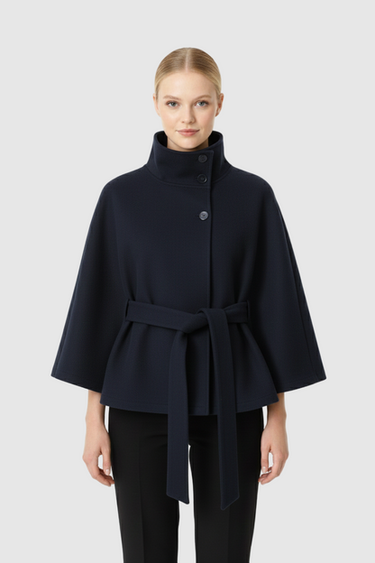 Sofia – Women's Wool Coat with Elegant Collar