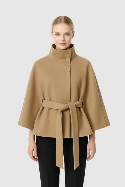 Sofia – Women's Wool Coat with Elegant Collar