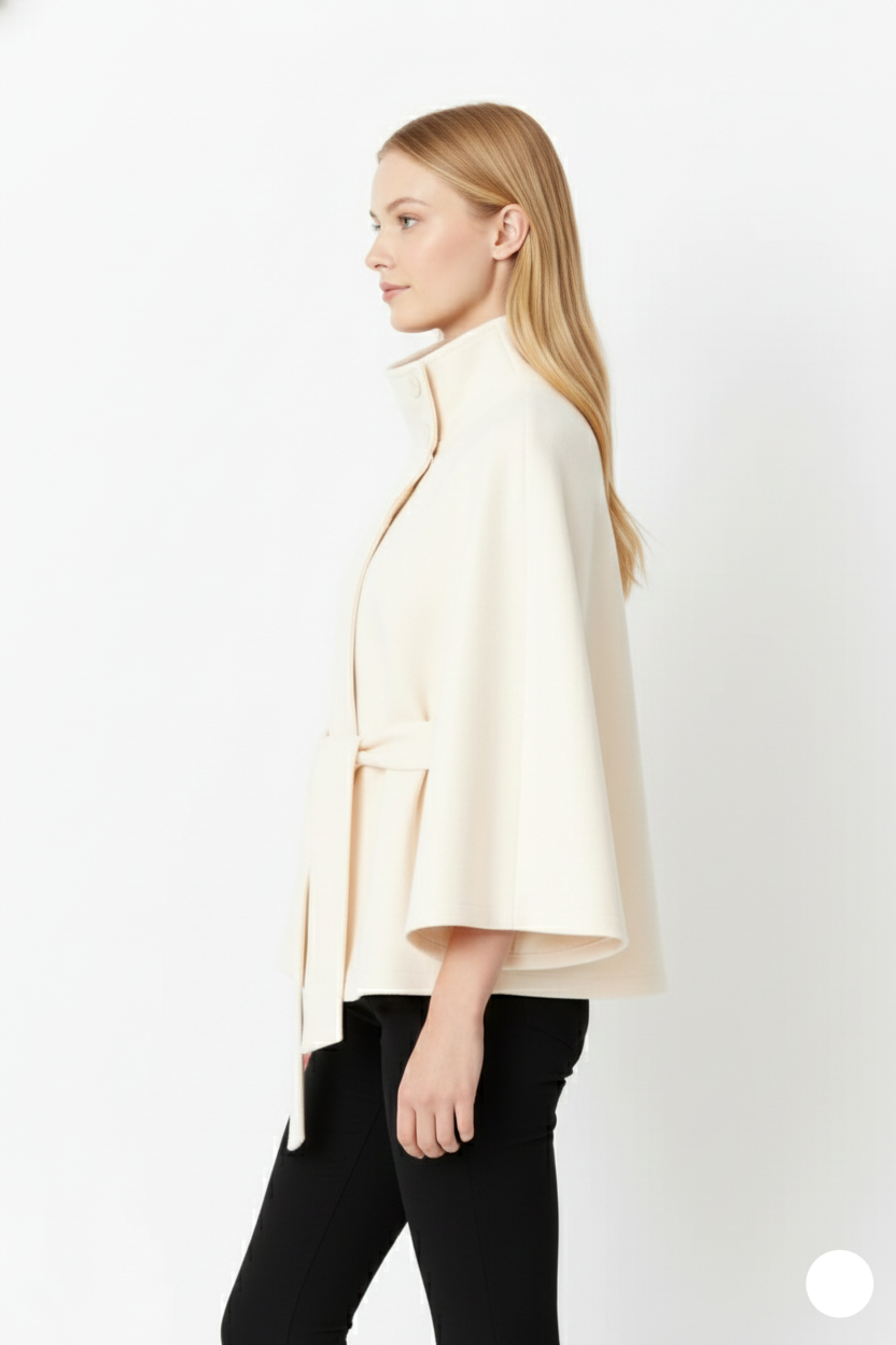 Sofia – Women's Wool Coat with Elegant Collar