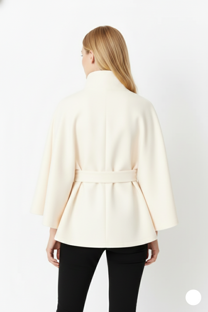 Sofia – Women's Wool Coat with Elegant Collar