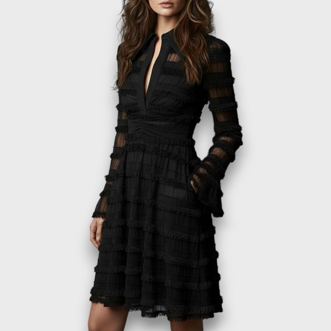 Ismeria Sheer Lace Dress