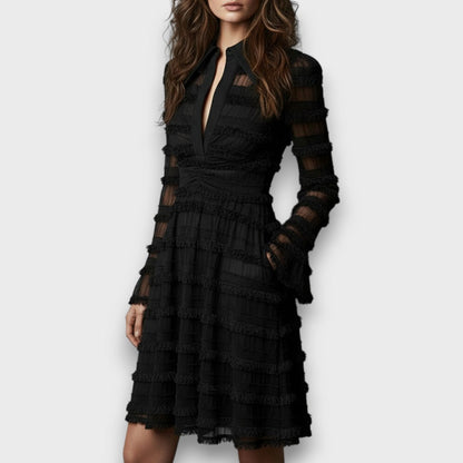 Ismeria Sheer Lace Dress
