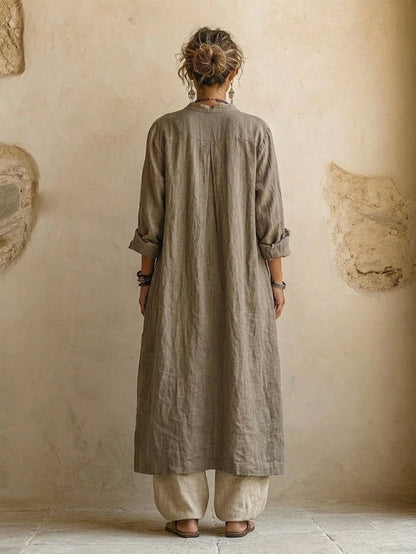Emma | Natural 3-Piece Set - Premium Cotton and Linen Blend
