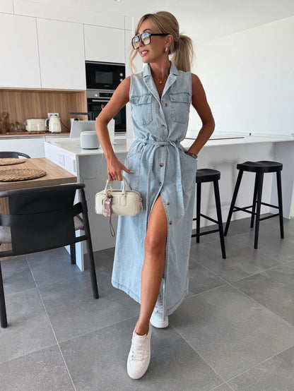 Diane Denim Statement Dress