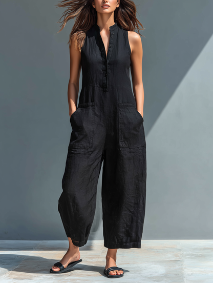 Claudia Relaxed Linen Trousers