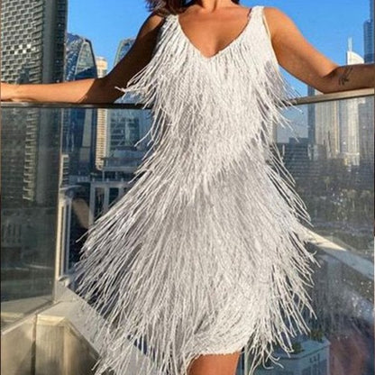 Selvara Fringe Party Dress
