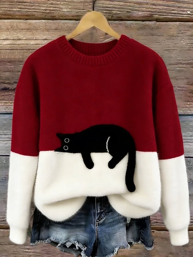 Hadley Cat Graphic Sweater