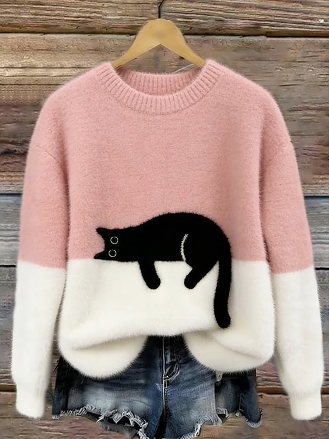 Hadley Cat Graphic Sweater