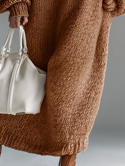 Havana | Women's Oversized Knit Sweater Maxi Dress