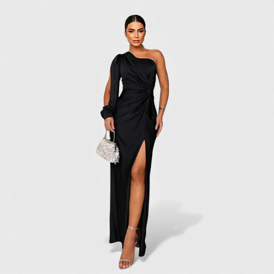 Isabella One Shoulder Evening Gown