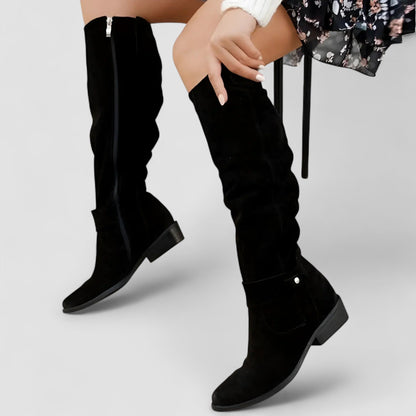 Laeticia | Women's Knee High Slouch Boots