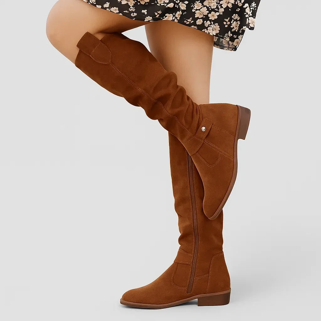 Laeticia | Women's Knee High Slouch Boots