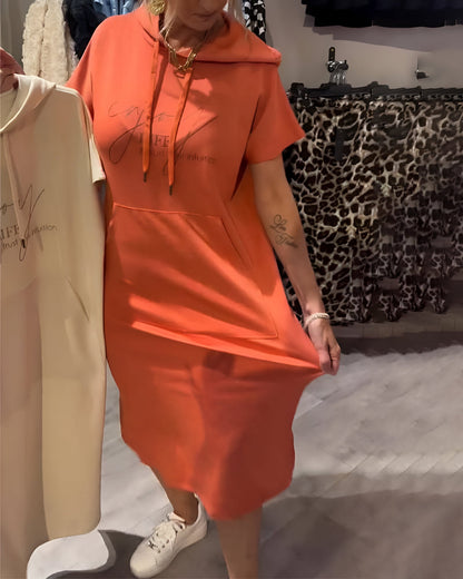 Calivra Cozy Hoodie Dress