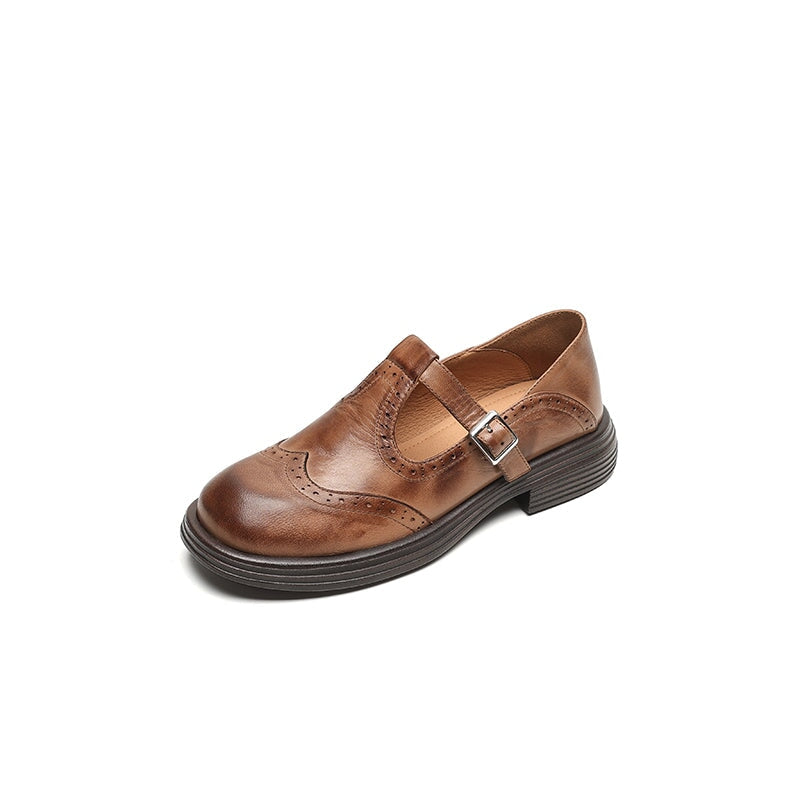 Scarlett Vintage Leather Mary Janes