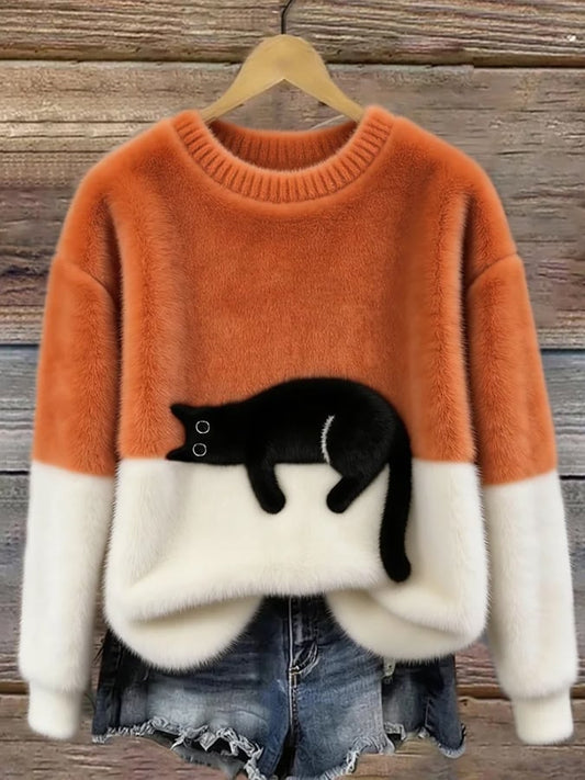 Hadley Cat Graphic Sweater