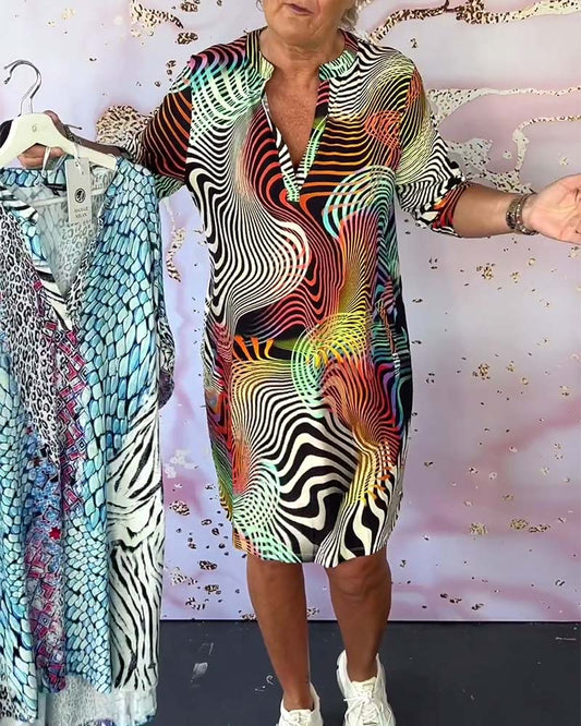 Jolene Vibrant Print Shift Dress