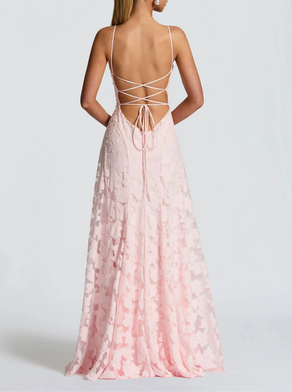 Rhoda Elegant Lace Evening Dress
