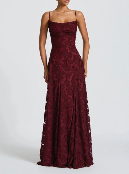Rhoda Elegant Lace Evening Dress