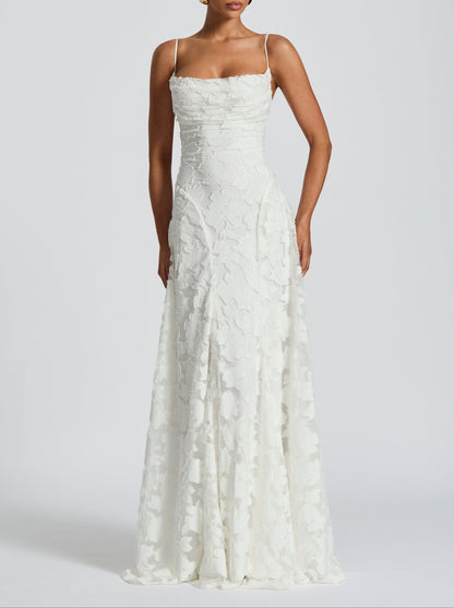 Rhoda Elegant Lace Evening Dress