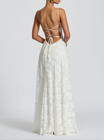 Rhoda Elegant Lace Evening Dress