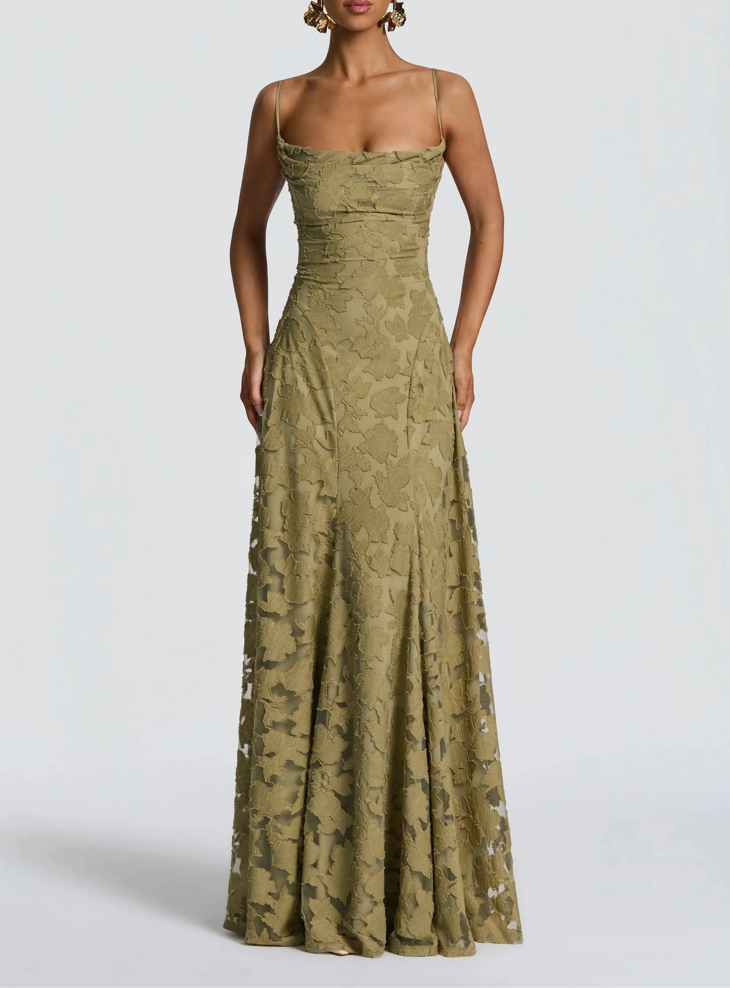 Rhoda Elegant Lace Evening Dress