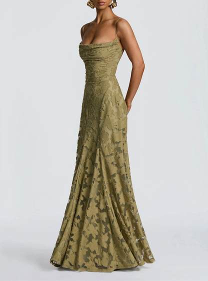 Rhoda Elegant Lace Evening Dress