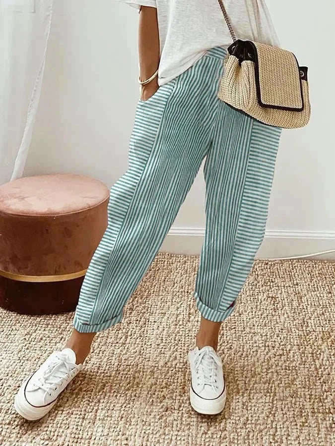 Danielle Striped Relaxed Pants