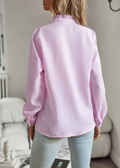 Colette Ruffle Button Blouse
