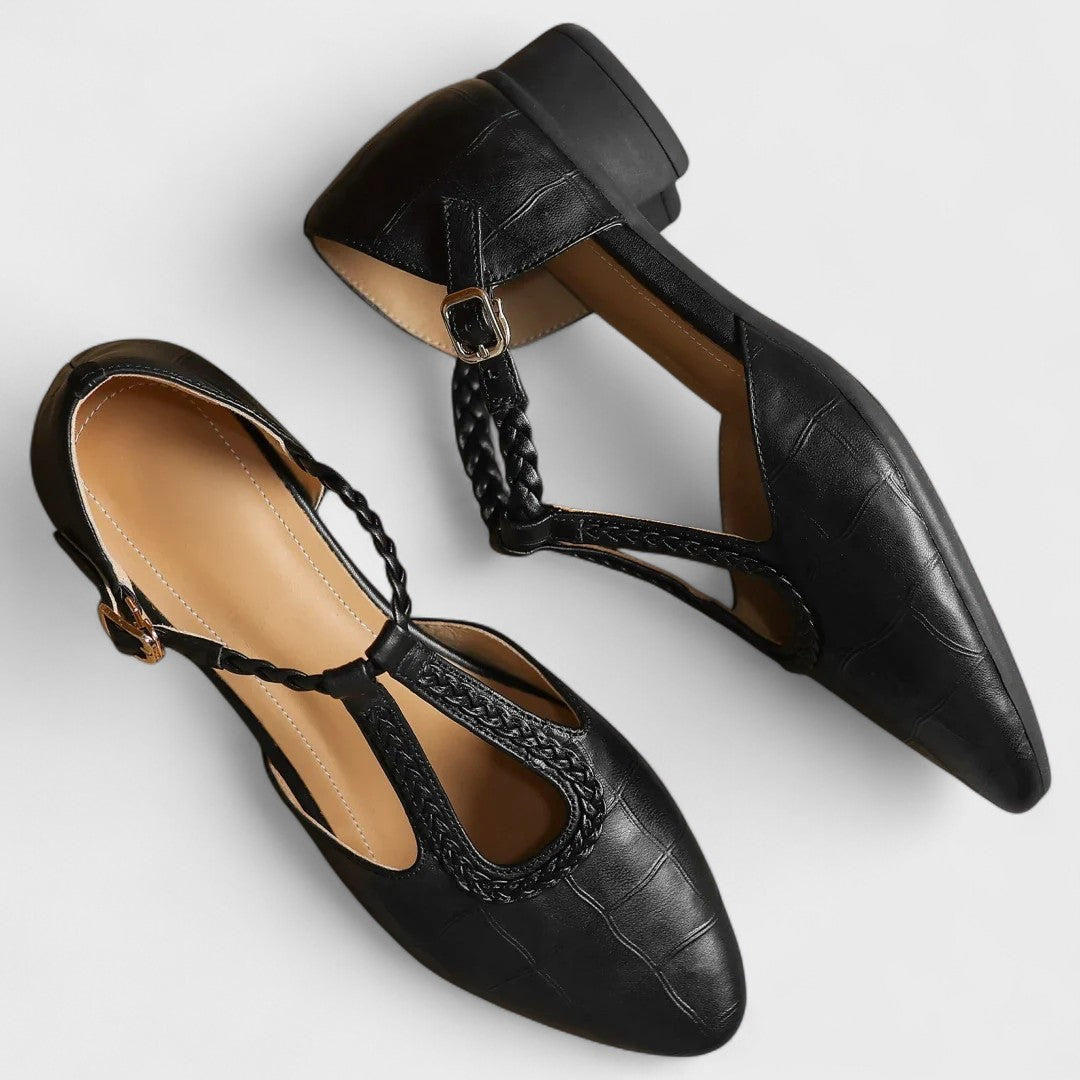 Elena Leather Orthopedic Mary Jane Shoes