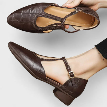 Elena Leather Orthopedic Mary Jane Shoes