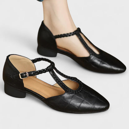 Elena Leather Orthopedic Mary Jane Shoes