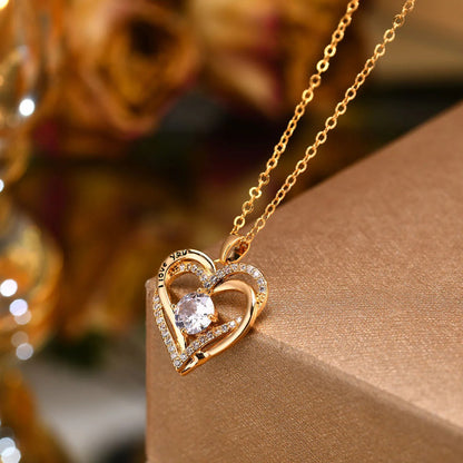 Elorina Crystal Heart Necklace