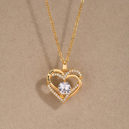 Elorina Crystal Heart Necklace