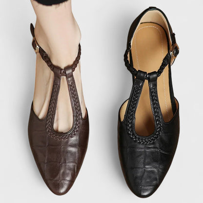 Elena Leather Orthopedic Mary Jane Shoes