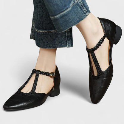 Elena Leather Orthopedic Mary Jane Shoes