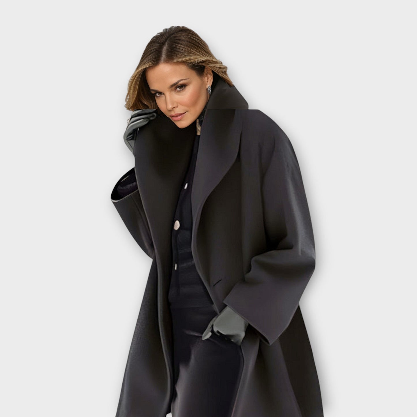 Evelyn Luxe Wrap Coat