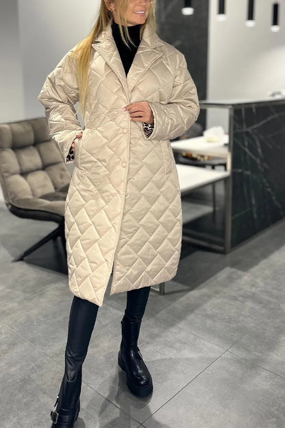 Genevieve Quilted Long Coat